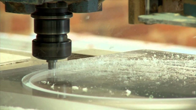cnc-router-machining-clear-acrylic