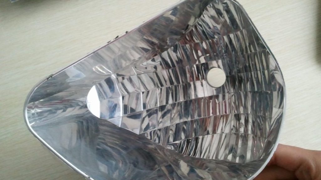 Injection mold component chrome plated