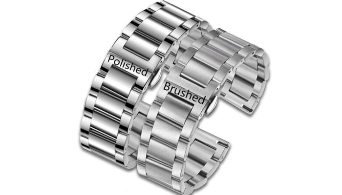 comparison of polished and brushed finishes
