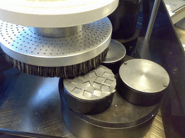 the brushing finish process