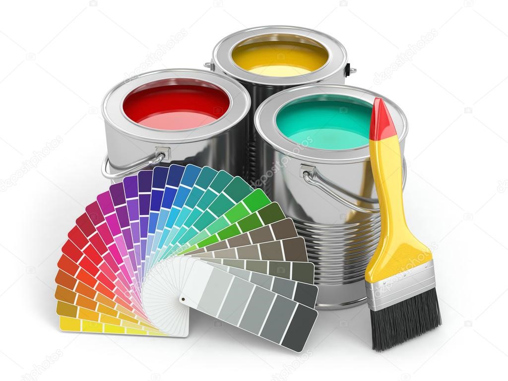 various paint types for finishing custom parts