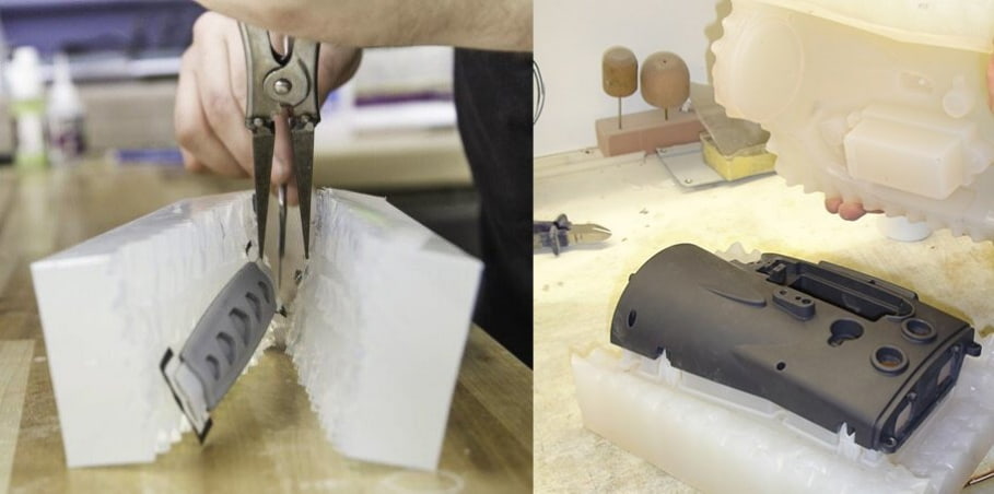 the vacuum casting process