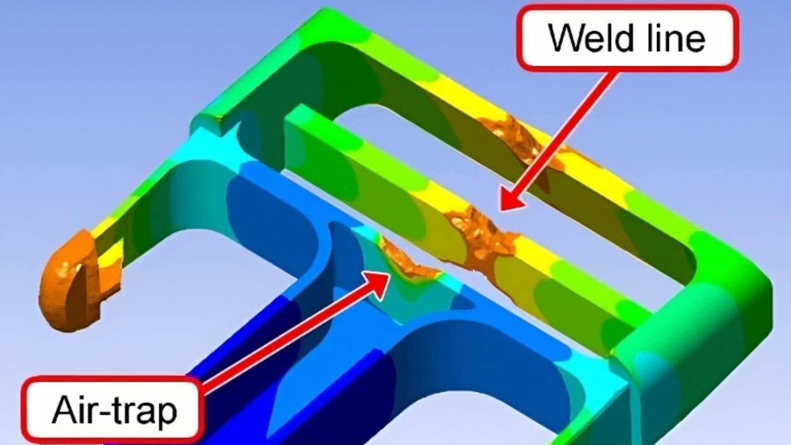 weld line in injection molding