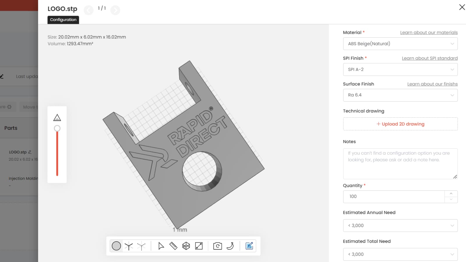 injection molding plastic parts quotes