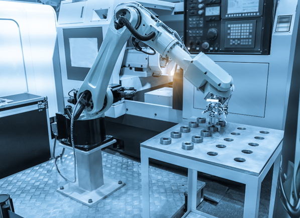 CNC robotics at work