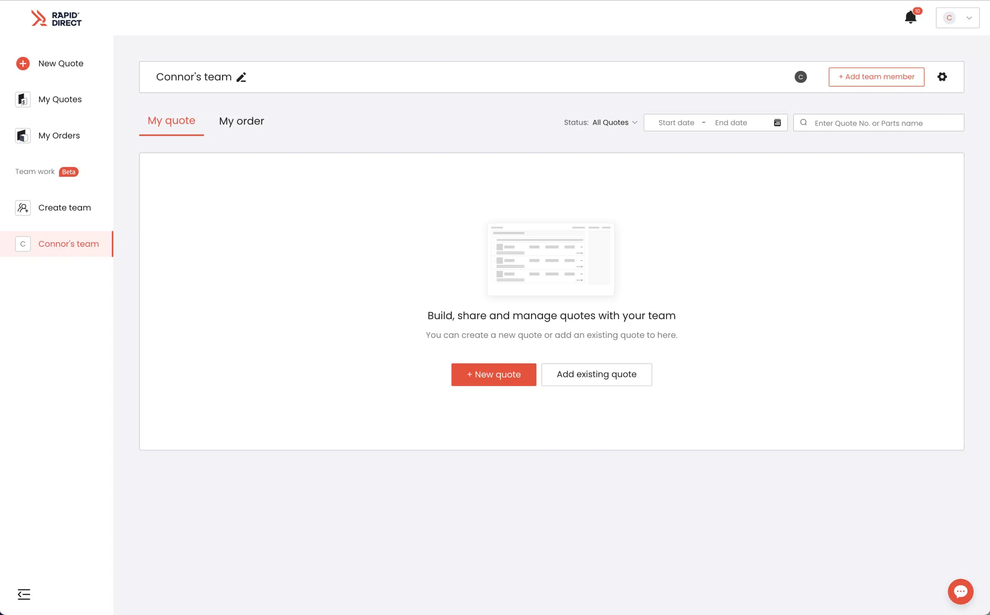 team collaboration rapiddirect